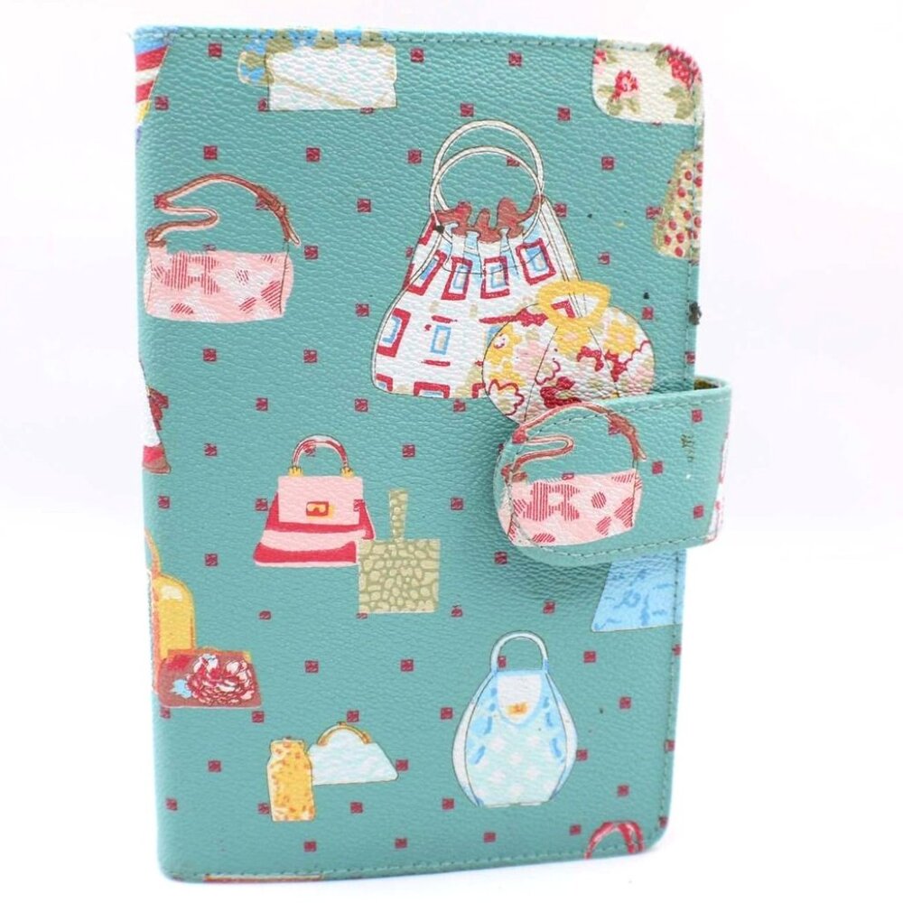 Fashion Girl Planner Agenda Organizer Polka Dot and Purses w/ Calculator Pen NEW